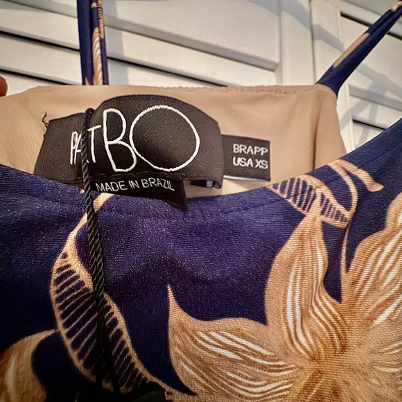 PatBo Raffia Stargazer Floral MIDI Dress - Picture 4 of 7